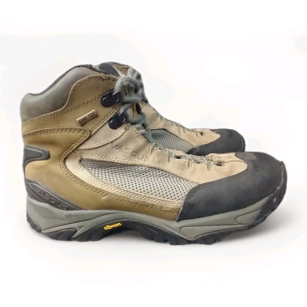 Vasque Hiking Boots Womens 9.5W Brown Gore-Tex Waterproof Vibram 7435 Wide